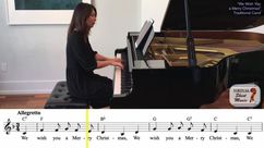 We Wish You a Merry Christmas Piano Accompaniment Video