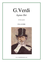 Cover icon of Agnus Dei (COMPLETE) sheet music for brass quartet by Giuseppe Verdi, intermediate skill level