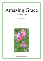Cover icon of Amazing Grace sheet music for violin and viola, intermediate duet