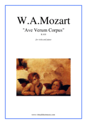 Cover icon of Ave Verum Corpus sheet music for viola and piano by Wolfgang Amadeus Mozart, classical score, easy/intermediate skill level