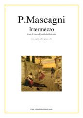 Cover icon of Intermezzo from Cavalleria Rusticana sheet music for piano solo by Pietro Mascagni, classical wedding score, advanced skill level