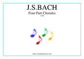 Cover icon of Four Part Chorales (1-50) sheet music for organ, piano or keyboard by Johann Sebastian Bach, classical score, easy/intermediate skill level