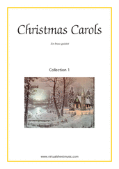 Cover icon of Christmas Sheet Music and Carols (all the collections, 1-3, parts) for brass quintet, easy/intermediate skill level