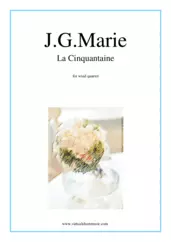 Cover icon of La Cinquantaine (parts) sheet music for wind quartet by Jean Gabriel Marie, classical wedding score, easy+ skill level