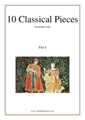 Cover icon of 10 Classical Pieces collection 1 sheet music for piano solo, classical score, easy skill level