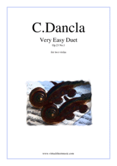 Cover icon of Very Easy Duet Op.23 No.1 sheet music for two violas by Charles Dancla, classical score, easy duet