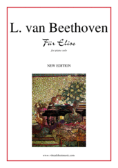 Cover icon of Fur Elise (New Edition) sheet music for piano solo by Ludwig van Beethoven, classical score, easy/intermediate skill level
