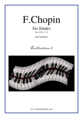 Cover icon of Etudes Op.10 No.7-12 sheet music for piano solo by Frederic Chopin, classical score, advanced skill level