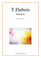 Cover icon of Fantaisie sheet music for trumpet and piano by Theodore Dubois, classical wedding score, intermediate skill level