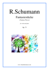 Cover icon of Fantasiestucke (Fantasy Pieces) Op.73 sheet music for viola and piano by Robert Schumann, classical score, intermediate skill level