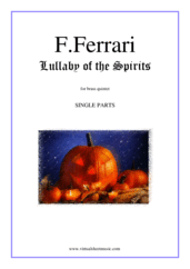 Cover icon of Halloween Night (parts) sheet music for brass quintet by Fabrizio Ferrari, intermediate skill level