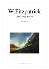 Cover icon of One String Scales sheet music for violin solo by William Fitzpatrick, easy skill level