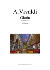 Cover icon of Gloria sheet music for piano solo by Antonio Vivaldi, classical score, easy/intermediate skill level