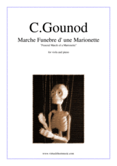 Cover icon of Marche Funebre d' une Marionette sheet music for viola and piano by Charles Gounod, classical score, intermediate/advanced skill level