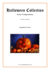 Cover icon of Halloween Sheet Music (simplified version) for cello and piano, classical score, easy/intermediate skill level