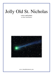 Cover icon of Jolly Old St. Nicholas sheet music for voice and piano (or other instruments), easy skill level