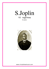 Cover icon of Ragtimes (All the Collections) sheet music for piano solo by Scott Joplin, classical score, intermediate skill level