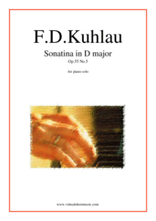 Cover icon of Sonatina in D major Op.55 No.5 sheet music for piano solo by Friedrich Daniel Rudolf Kuhlau, classical score, easy/intermediate skill level