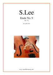 Cover icon of Etude No. 9 Op. 113 sheet music for cello solo by Sebastian Lee, classical score, intermediate/advanced skill level