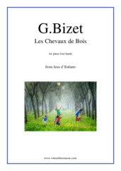 Cover icon of Les Chevaux de Bois, from Jeux d' Enfants sheet music for piano four hands by Georges Bizet, classical score, intermediate skill level
