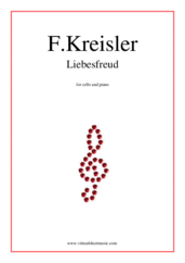 Cover icon of Liebesfreud sheet music for cello and piano by Fritz Kreisler, classical score, intermediate skill level