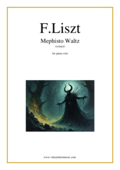 Cover icon of Mephisto Waltz (extract) sheet music for piano solo by Franz Liszt, classical score, advanced skill level