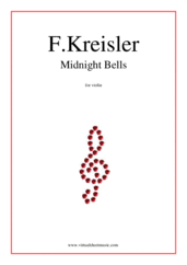 Cover icon of Midnight Bells sheet music for violin and piano by Fritz Kreisler, classical score, intermediate skill level