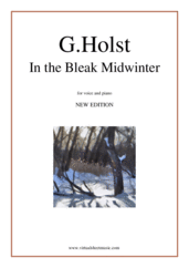 In the Bleak Midwinter (NEW EDITION) for voice and piano - gustav holst voice sheet music