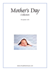 Cover icon of Mother's Day Collection, sweet and amusing compositions sheet music for piano solo, classical score, intermediate skill level