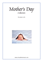 Cover icon of Mother's Day Collection sheet music for piano solo, classical score, intermediate skill level