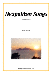 Cover icon of Neapolitan Songs, coll. 1 sheet music for voice and piano, classical score, easy skill level