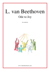 Cover icon of Ode to Joy sheet music for wind trio by Ludwig van Beethoven, easy/intermediate skill level
