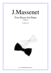 Cover icon of Two Pieces for Piano (Papillons) sheet music for piano solo by Jules Massenet, classical score, intermediate skill level