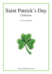 Saint Patrick's Day Collection, Irish Tunes and Songs for piano, voice or other instruments - oboe band sheet music