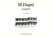 Cover icon of Scherzo sheet music for organ solo by Marcel Dupre, classical score, advanced skill level
