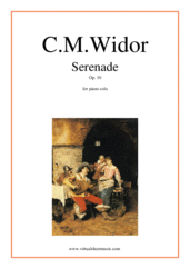Cover icon of Serenade Op. 10 sheet music for piano solo by Charles Marie Widor, classical score, intermediate/advanced skill level
