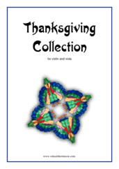 Cover icon of Thanksgiving Collection sheet music for violin and viola, easy duet