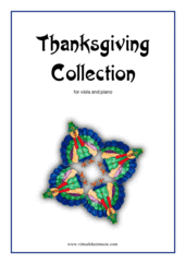 Cover icon of Thanksgiving Collection sheet music for viola and piano, easy skill level