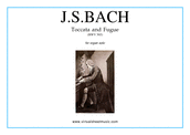Cover icon of Toccata and Fugue in D minor BWV 565 sheet music for organ solo by Johann Sebastian Bach, classical score, intermediate skill level