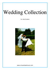 Cover icon of Wedding Sheet Music for viola and piano (organ), classical wedding score, intermediate skill level