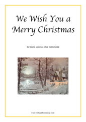 Cover icon of We Wish You a Merry Christmas sheet music for piano, voice or other instruments, easy skill level