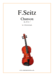 Chanson Op. 26 No. 1 in G major for violin and piano