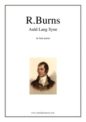 Robert Burns: Auld Lang Syne