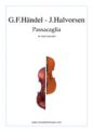 Johan Halvorsen: Passacaglia on a theme by G.F.Handel