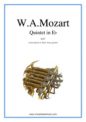 Wolfgang Amadeus Mozart: Quintet in Eb K407, transcr. in Bb (parts)