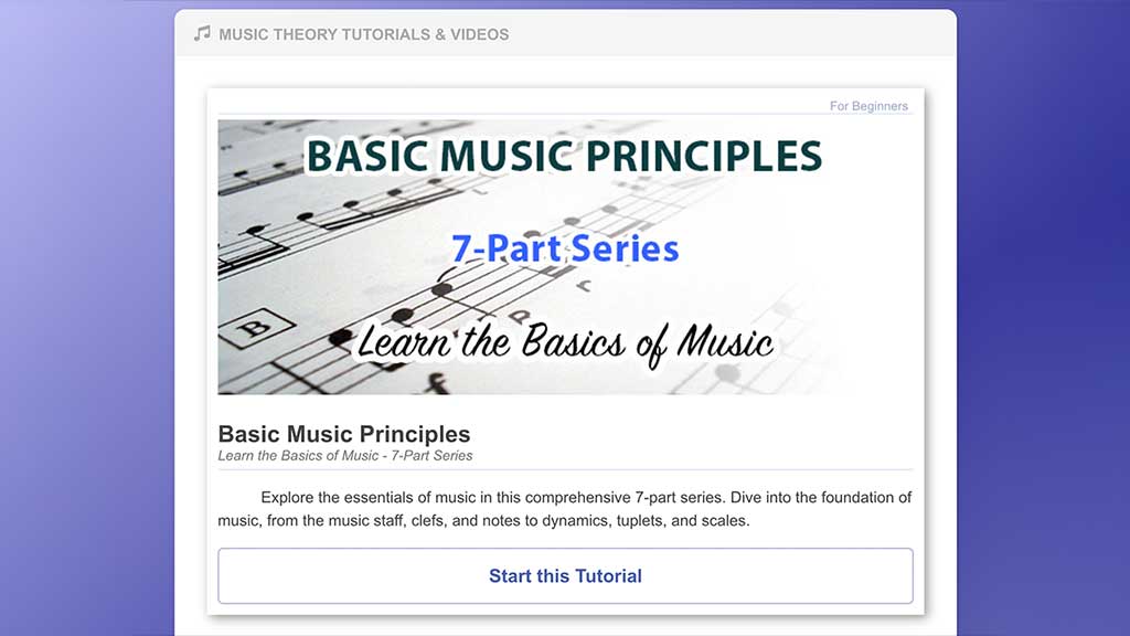 High-Quality Sheet Music